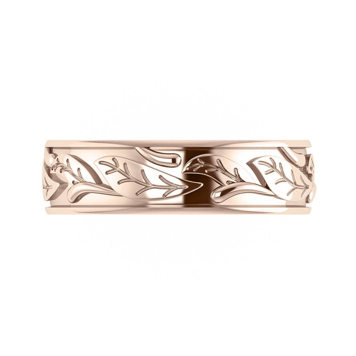 Man wedding band, matching leaf ring / Wisteria - Eden Garden Jewelry™